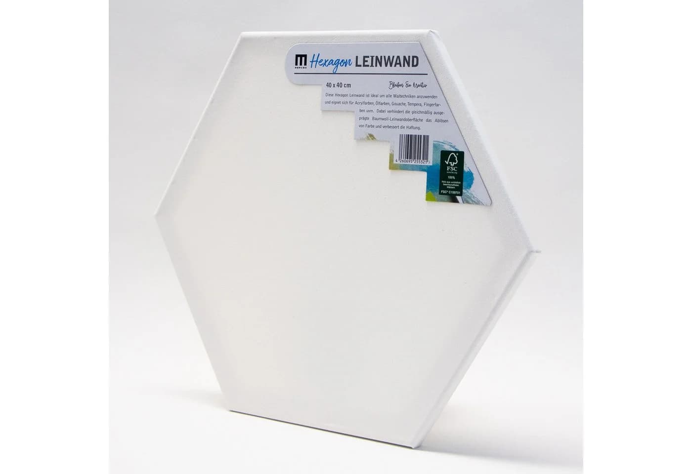 M MERCEO Leinwand 5er Set Hexagon 40cm Baumwolle - Bild 2