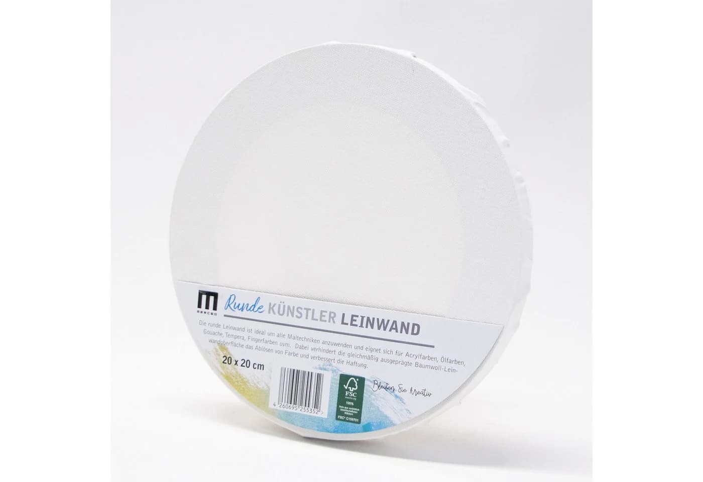 M MERCEO Leinwand 5er Set Rund 20cm Baumwolle - Bild 3