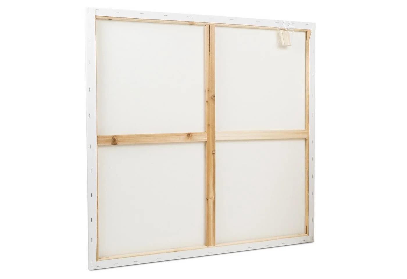 M MERCEO Leinwand 70x70cm Doppelpack Weiß Baumwolle Keilrahmen - Bild 4