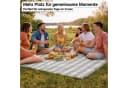 HOEL Picknickdecke XXL 200x200 cm wasserabweisend Fleece Beige Bild 3