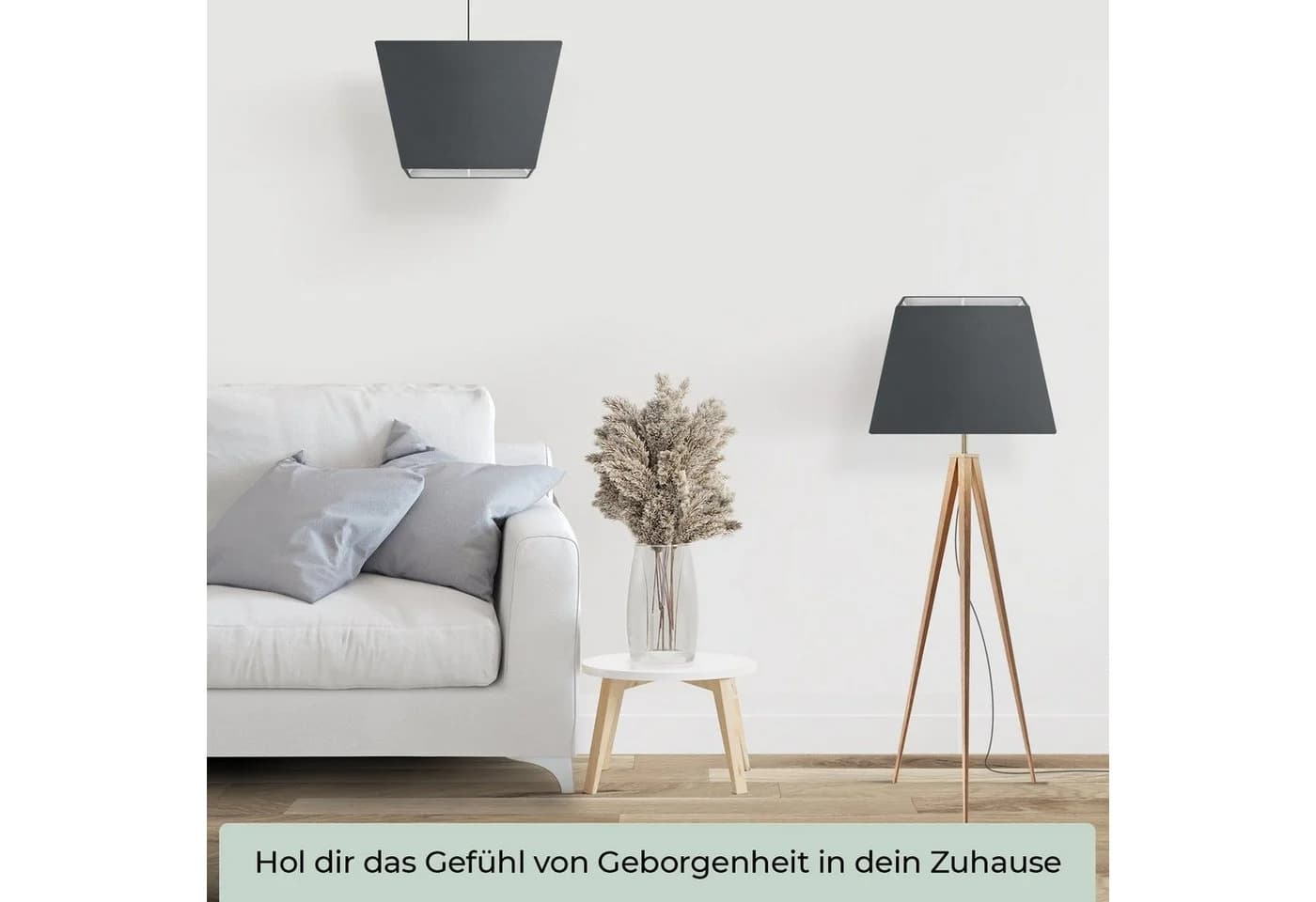 Wogati Lampenschirm Trapez Premium Stehlampe