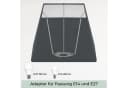 Wogati Lampenschirm Trapez Premium Stehlampe Bild 4