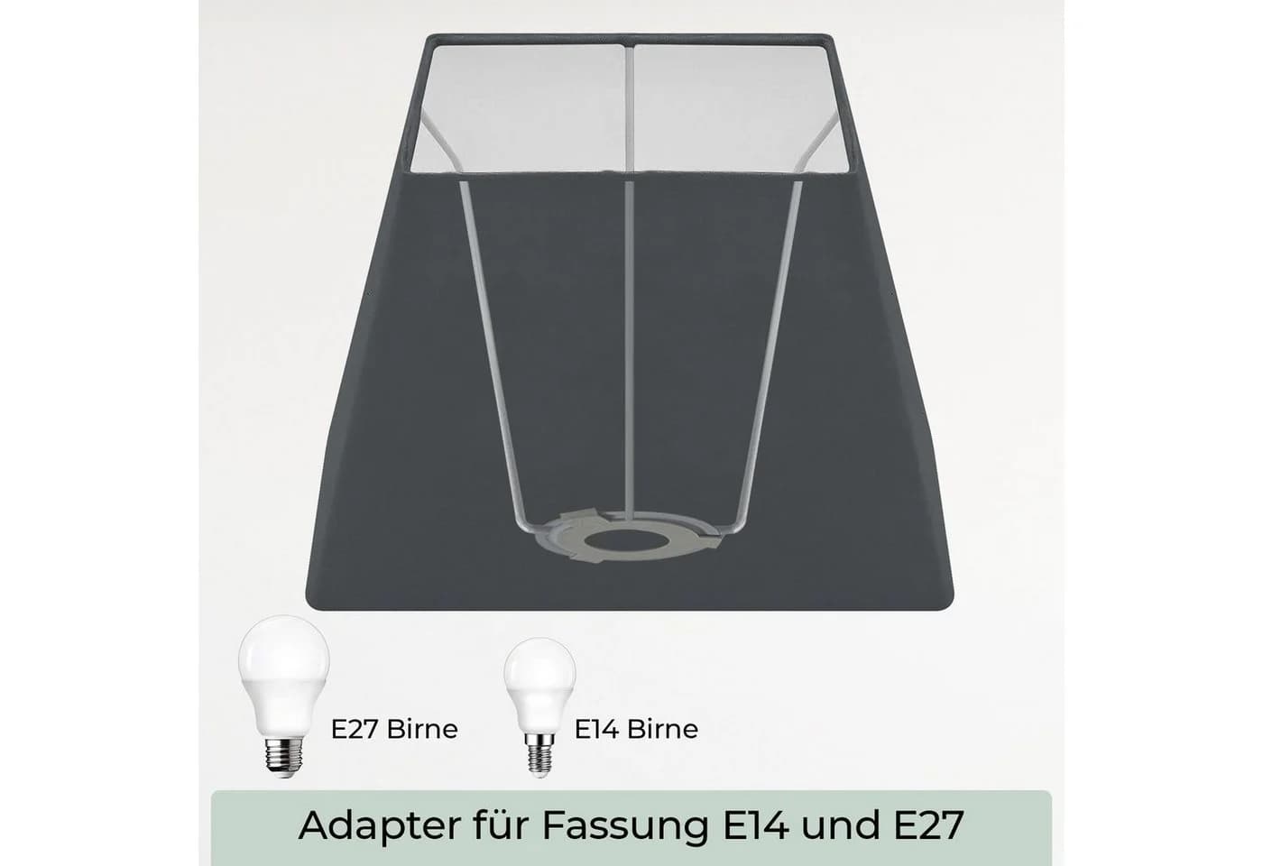 Wogati Lampenschirm Trapez Premium Stehlampe - Bild 4