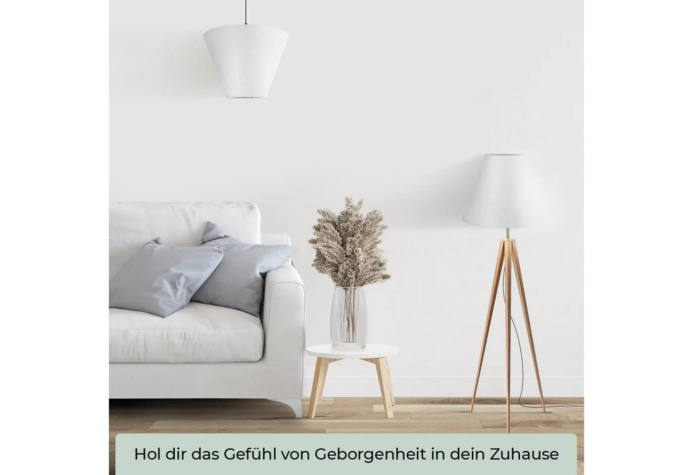 Wogati Premium Lampenschirm Konisch 100% Baumwolle
