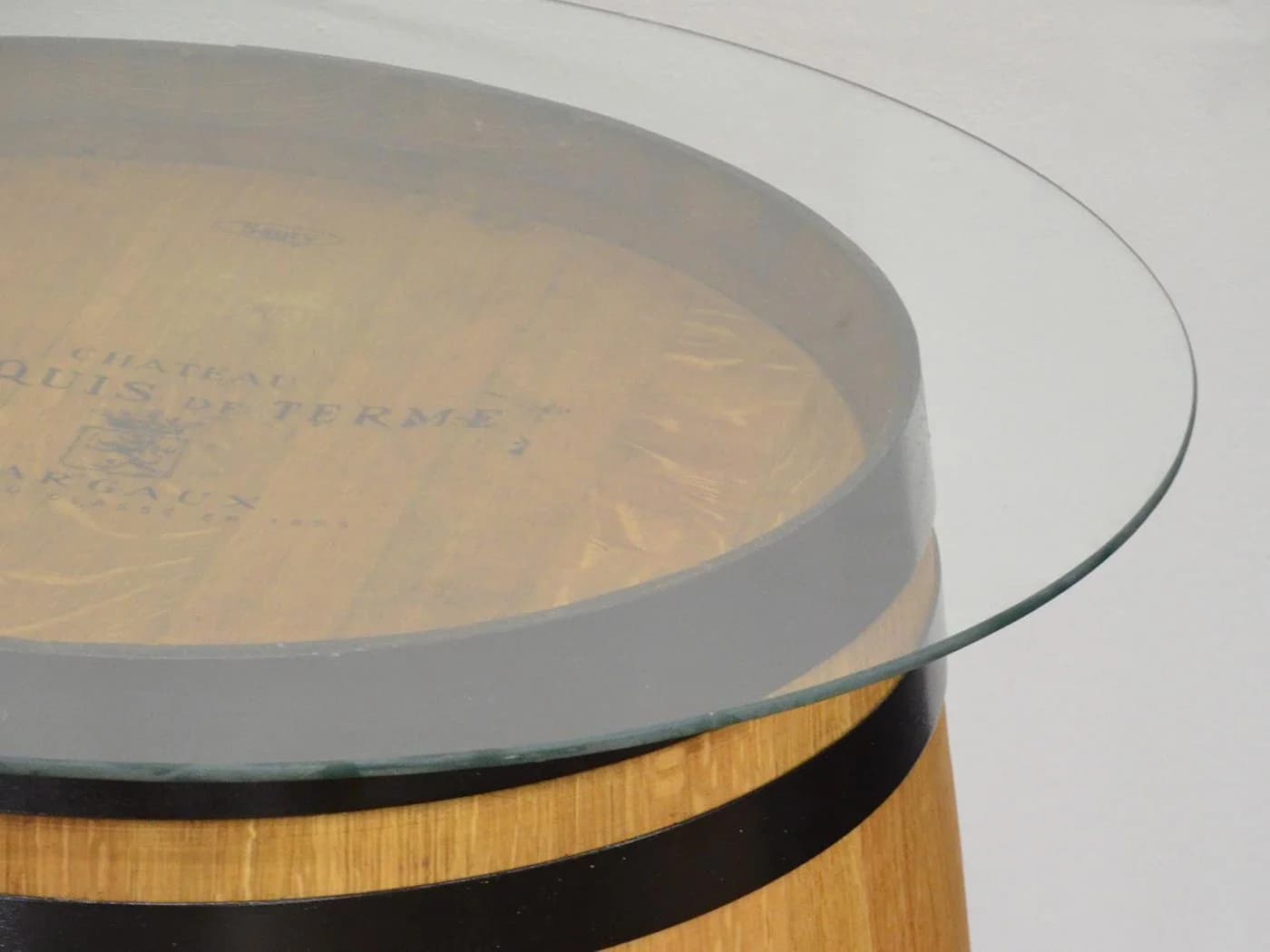 Temesso Runde Tischplatte aus Sicherheitsglas ESG