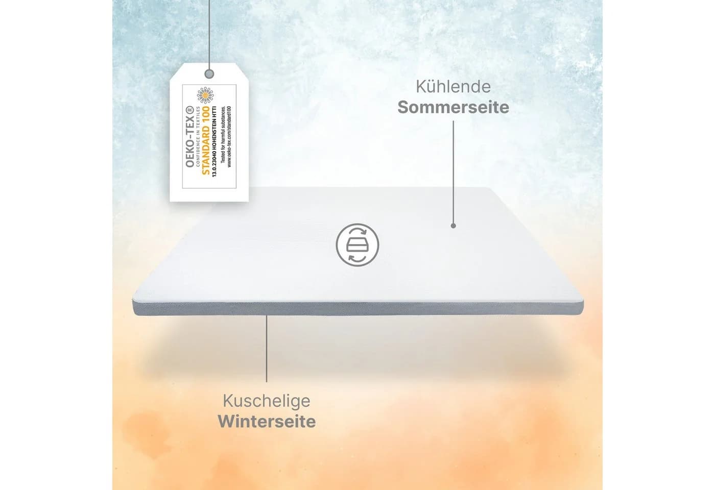wonello Topper Premium Sommer-Wintertopper Gelschaum 9 cm - Bild 3