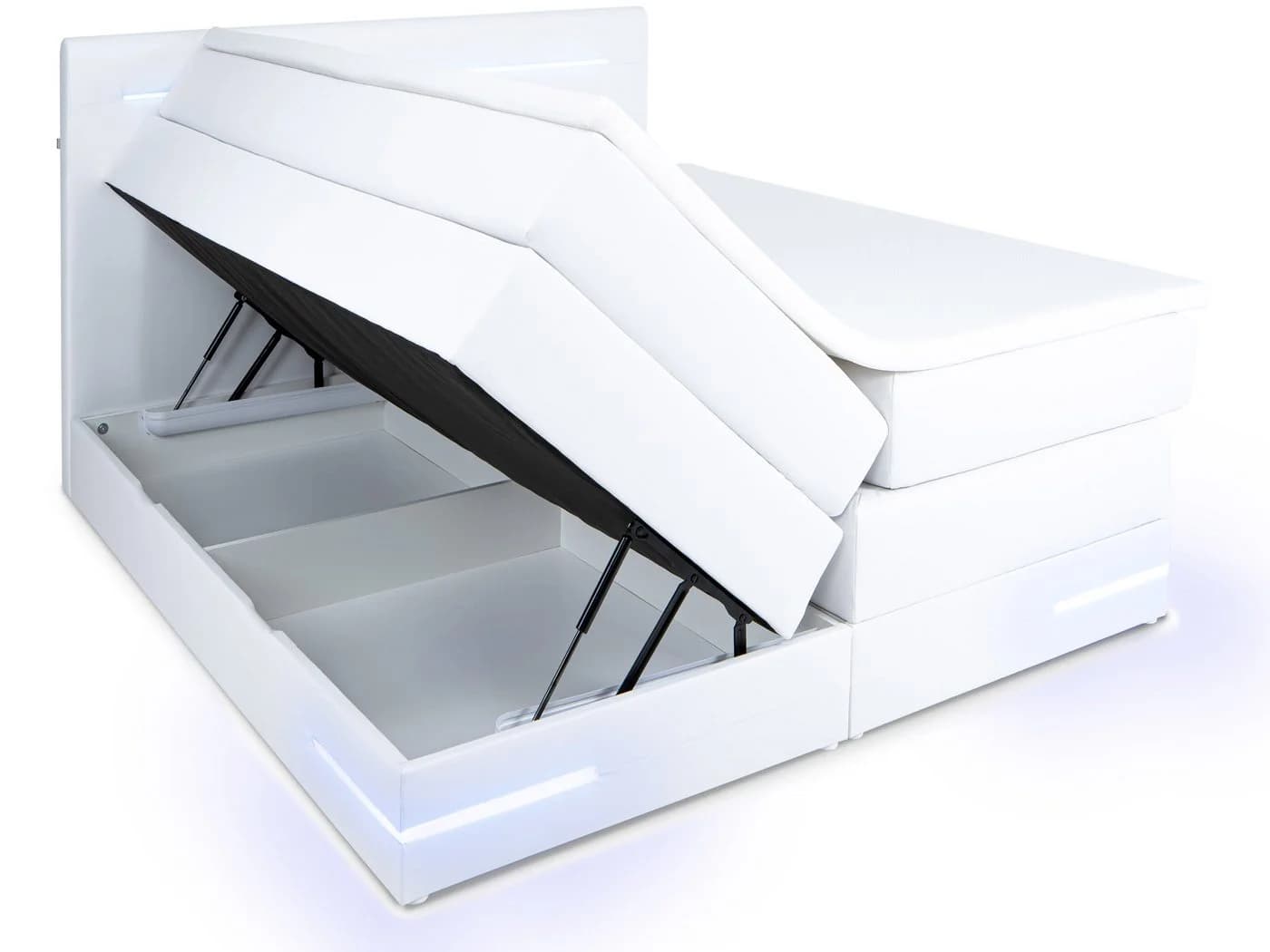wonello Boxspringbett Daytona mit LED Beleuchtung und Topper - Bild 3