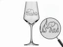eXODA Weinglas Elefant Baby Gravur Glas Transparent Bild 2