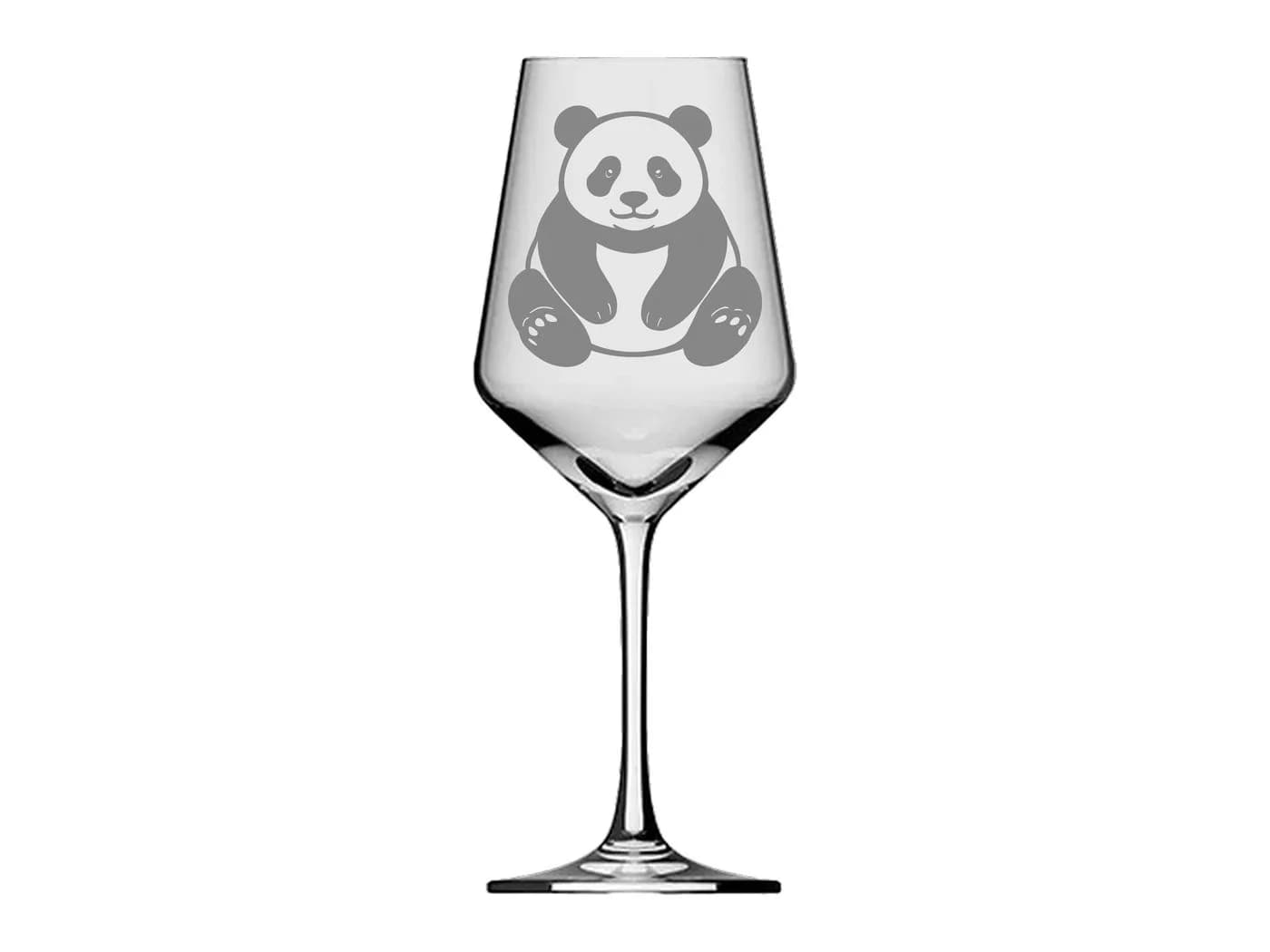eXODA Weinglas Panda Transparent Glas 350ml - Bild 2