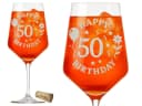 Valhalla Weinglas Happy Birthday 50 Gravur 350ml Glas Bild 2
