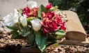 Kunstblumenstrauß ROSALIE Gemischter Blumenstrauß aus Hortensie, Pfingstrose, Holunder 2474U Bild 1