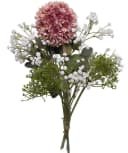 2474U Kunstblumenstrauß MARIA Rosa/Grün Allium Schleierkraut Bild 2