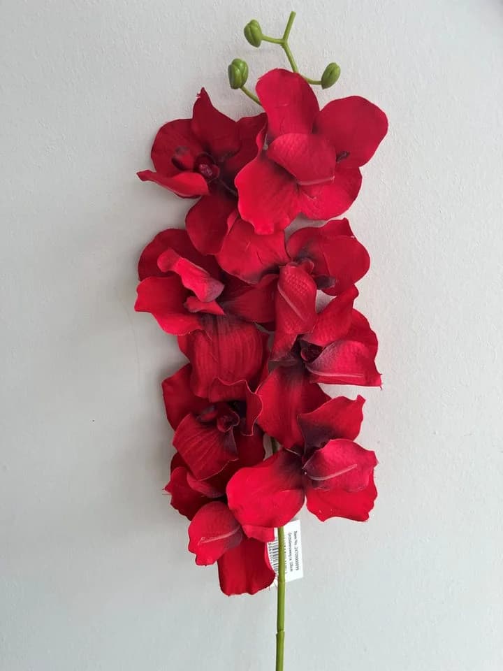 Kunstblume Orchidee Rot 2474U - Bild 3