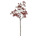 2474U Kunstzweig Rote Beeren mit Goldfinish ca. 76 cm Bild 2