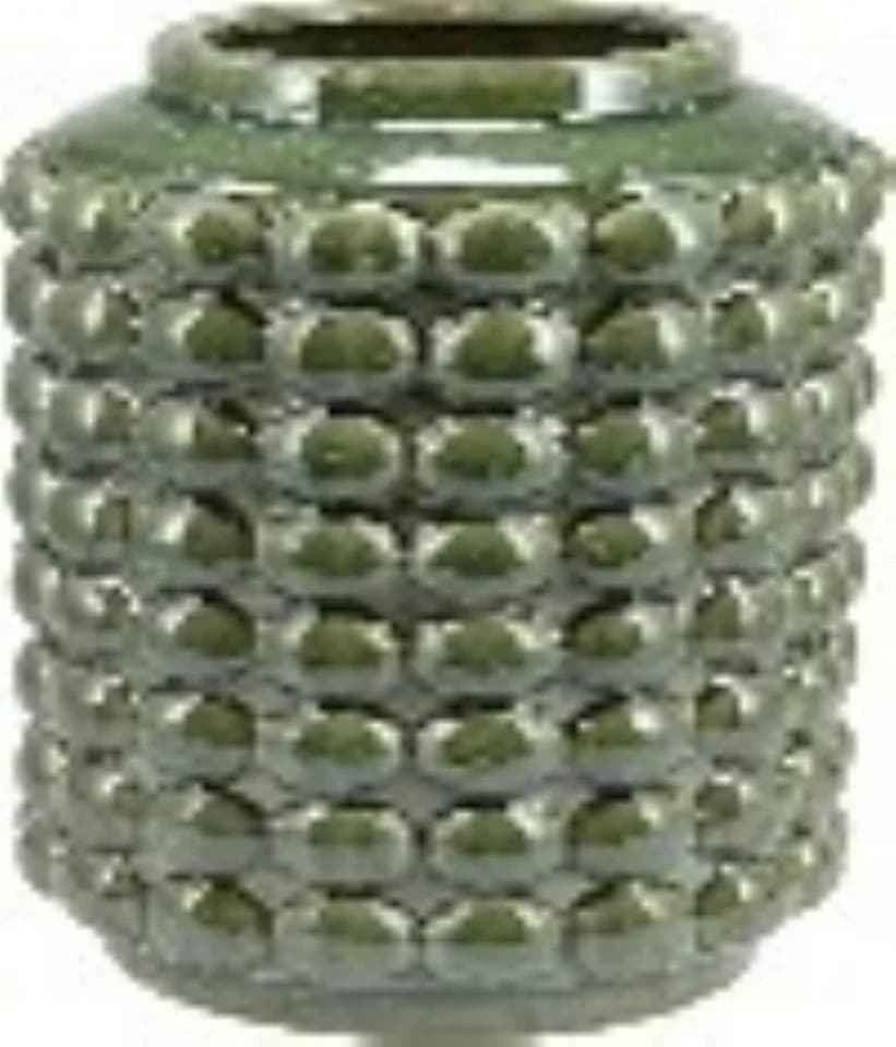 2474U Dekovase Kiera mit Bubbel-Effekt Glas Transparent - Bild 2