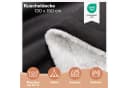 Blumtal Wohndecke Sherpa-Fleecedecke Grau Oeko-TEX Bild 1