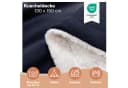 Blumtal Wohndecke Sherpa-Fleecedecke Oeko-TEX Zertifiziert Blau Bild 1