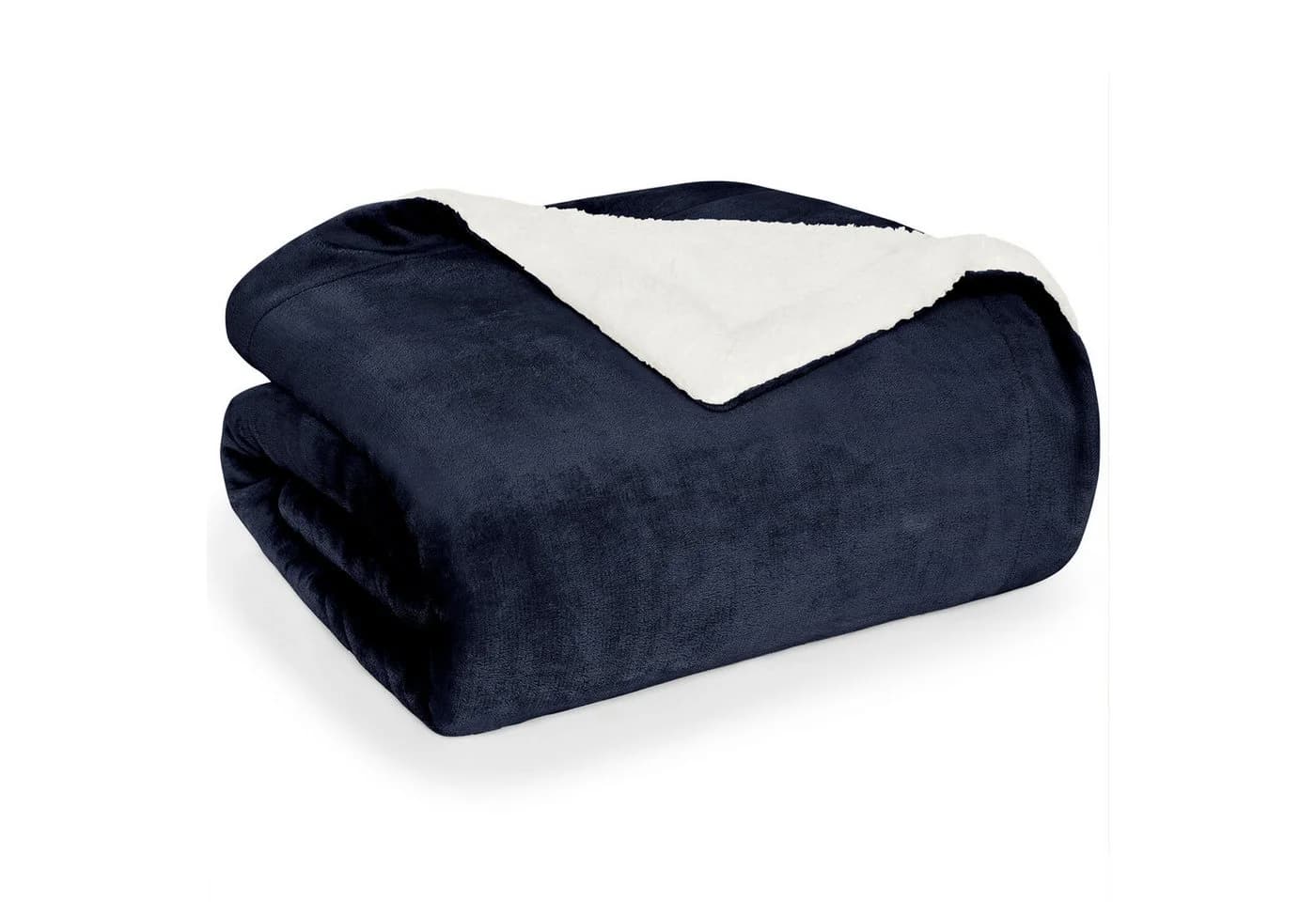 Blumtal Wohndecke Sherpa-Fleecedecke Oeko-TEX Zertifiziert Blau - Bild 2