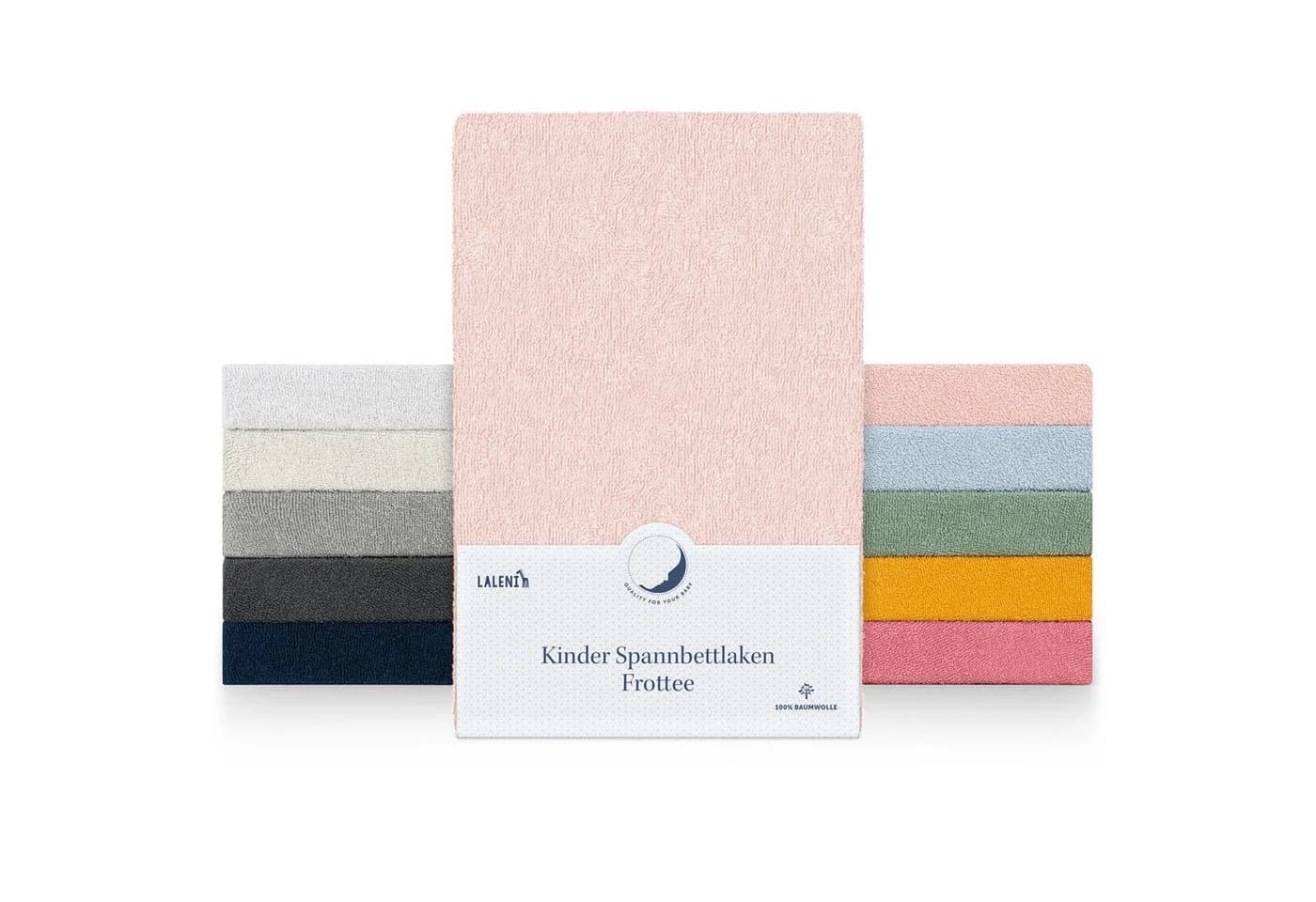Laleni Spannbettlaken Frottee Rosa 2er Set - Bild 2