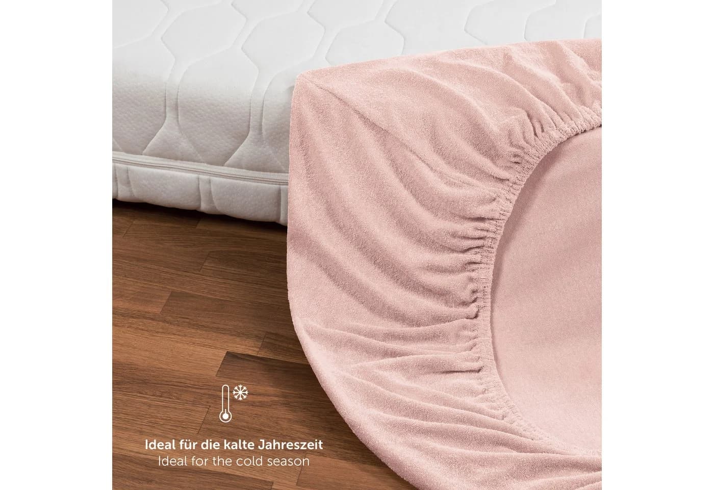 Laleni Spannbettlaken Frottee Rosa 2er Set - Bild 5