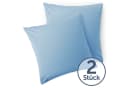 Blumtal Kissenbezüge Mikrofaser Hellblau Oeko-Tex Bild 1