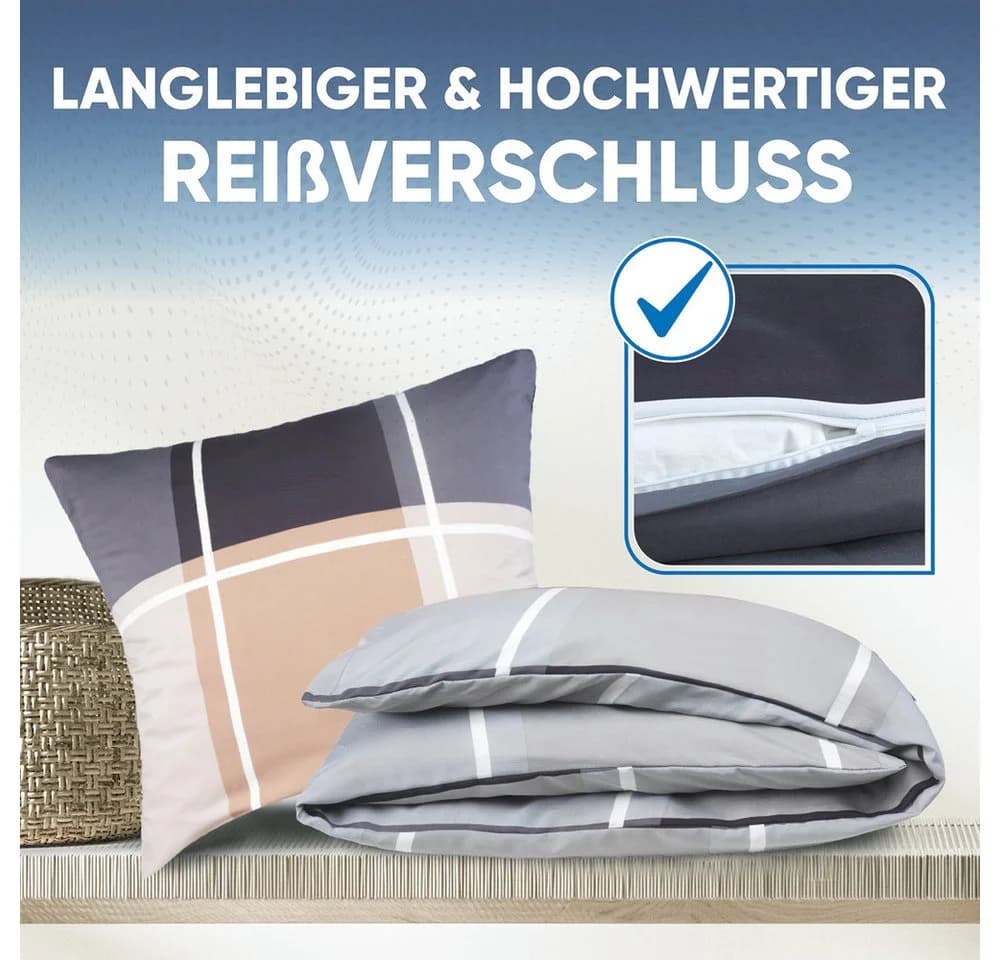 Malika Bettwäsche 4-teilig Mikrofaser - Bild 3
