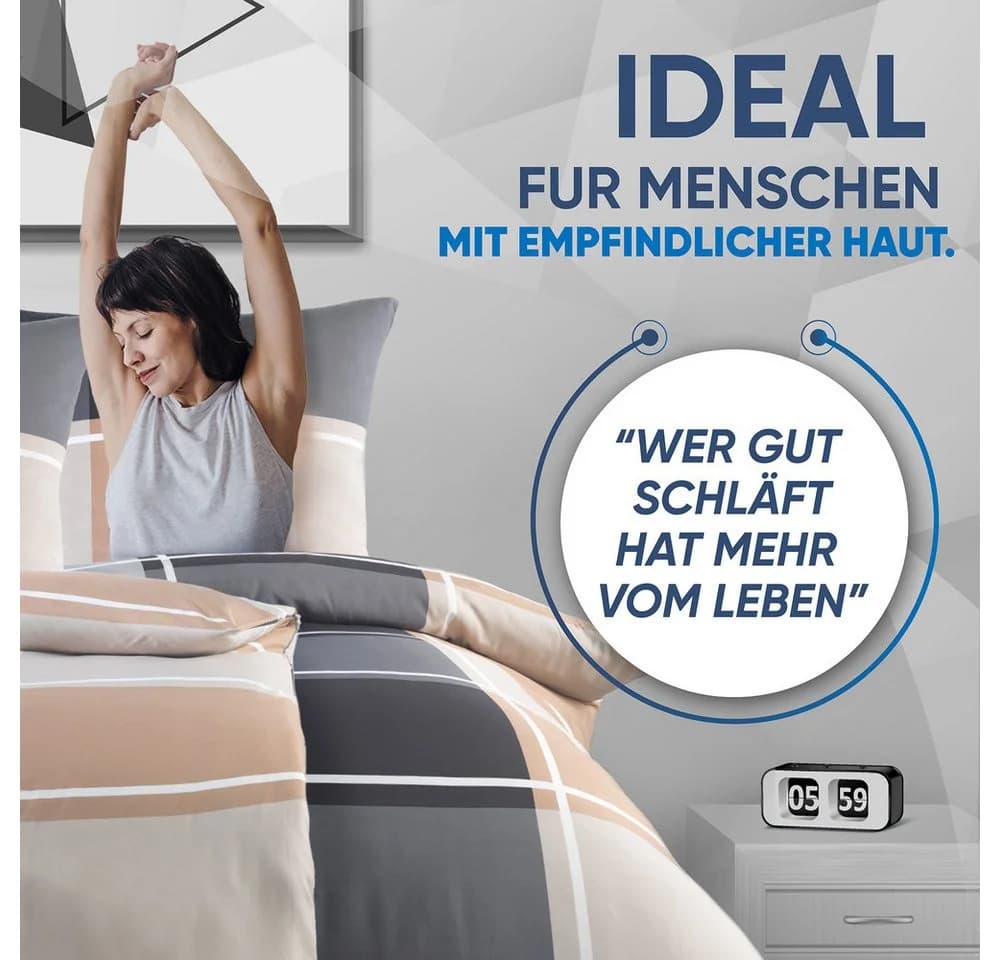 Malika Bettwäsche 4-teilig Mikrofaser - Bild 5