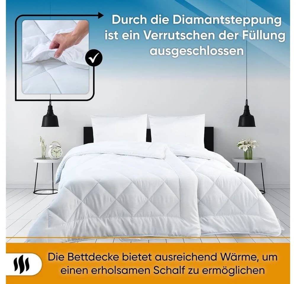 Malika Bettdecken-Set 135x200 cm Polyester Ganzjahresdecke - Bild 4