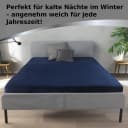 Kuscheli Spannbettlaken Cashmere-Touch Fleece Blau Bild 1
