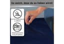 Kuscheli Spannbettlaken Cashmere-Touch Fleece Blau Bild 3