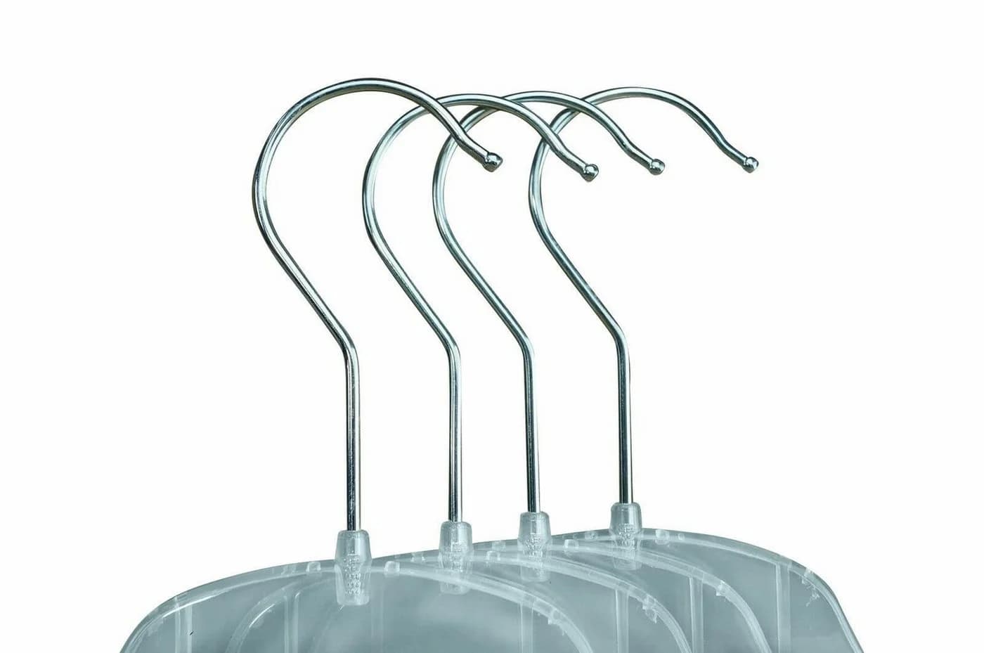 RSR Hangers Kleiderbügel Transparent 43 cm 50-tlg. mit 360° Haken