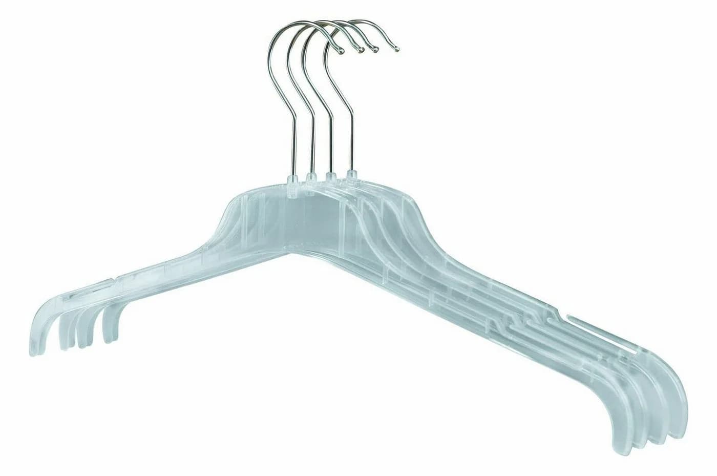 RSR Hangers Kleiderbügel Transparent 43 cm 50-tlg. mit 360° Haken - Bild 2