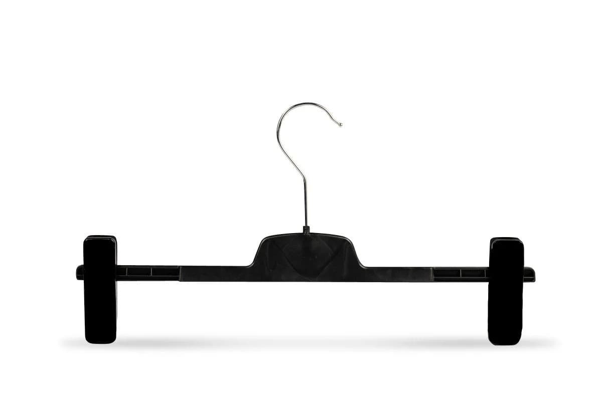 RSR Hangers Hosenbügel Schwarz 20-tlg. Klemmbügel mit Gummi - Bild 4