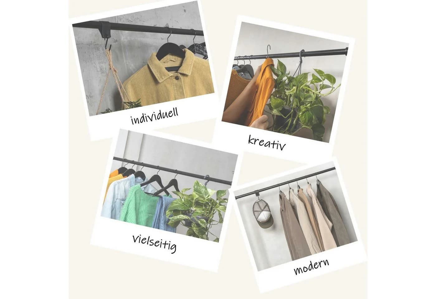 RSR Hangers Kleiderstange Industrie Design L-Form Wand - Bild 3