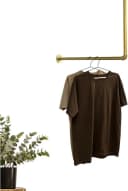 RSR Hangers Kleiderstange Industrial L-Form Gold Schwarz Bild 2