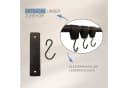 RSR Hangers Wandgarderobe Schwarz Industrieller Loftstil Bild 5