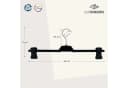 RSR Hangers Kleiderbügel Hosenbügel Rockbügel Schwarz Kunststoff 36 cm Bild 1