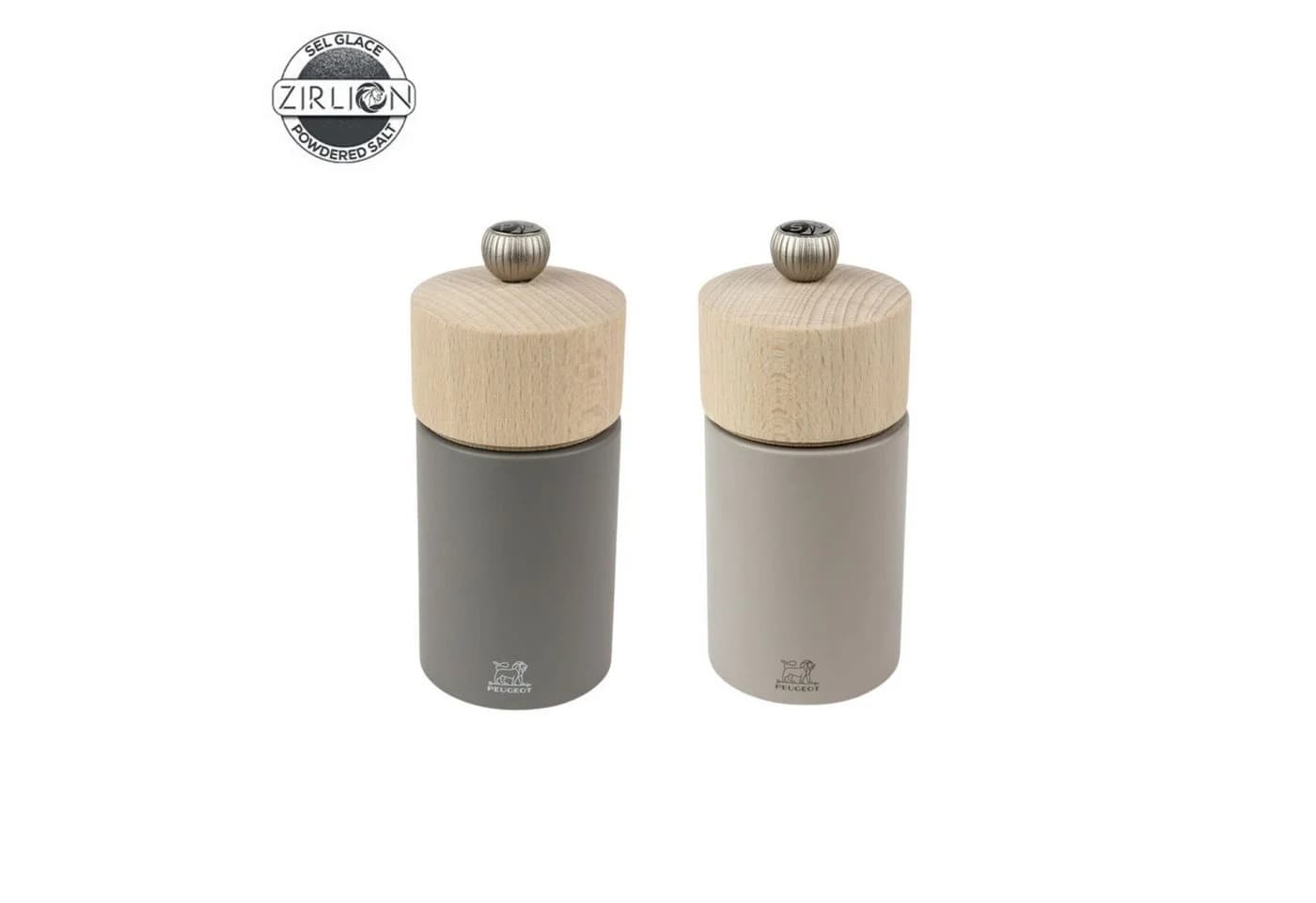 PEUGEOT Salz- & Pfeffermühle BOREAL Grau Buchenholz Stahl Zirkonia