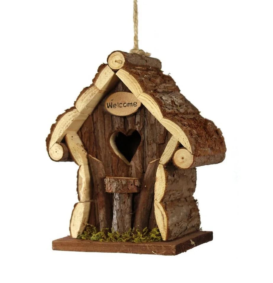 Spetebo Vogelhaus Holz Deko Vogelhaus WELCOME