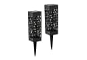 Spetebo LED Solar Schattenlampe 2er Set Warmweiß Schwarz Bild 2