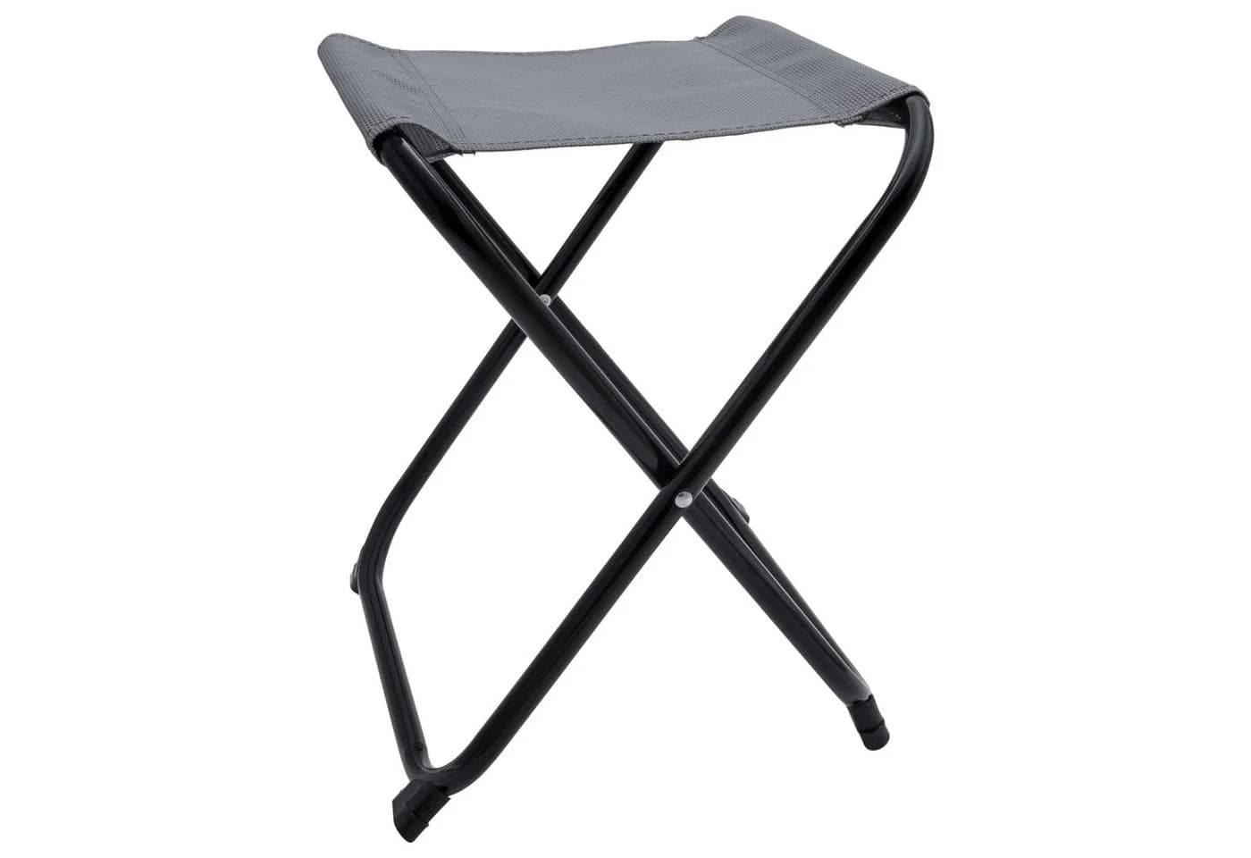 Spetebo Angelhocker Metall Klapphocker grau - 36 x 32 cm - Bild 2