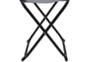 Spetebo Angelhocker Metall Klapphocker grau - 36 x 32 cm Bild 5