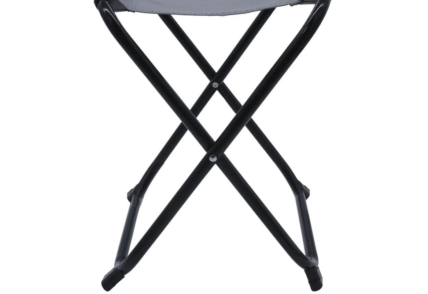 Spetebo Angelhocker Metall Klapphocker grau - 36 x 32 cm - Bild 5