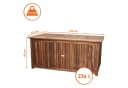 Spetebo Auflagenbox WASHINGTON Braun Akazienholz Bild 1