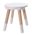 Spetebo Kinderhocker Weiß Natur Holz Bild 2