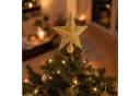 Spetebo Christbaumspitze 19 cm Gold Glitzer Bild 1