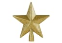 Spetebo Christbaumspitze 19 cm Gold Glitzer Bild 2