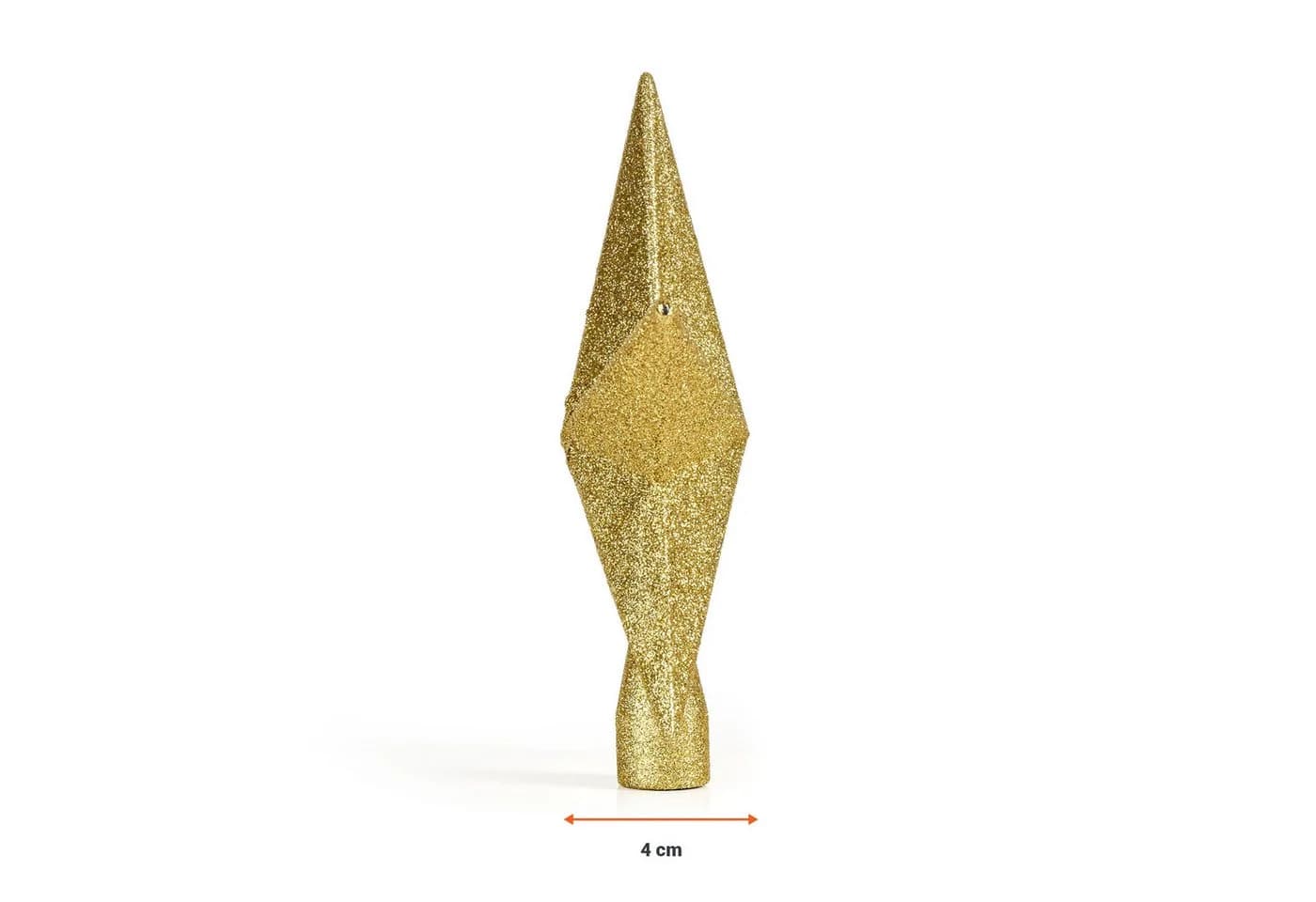 Spetebo Christbaumspitze 19 cm Gold Glitzer - Bild 4