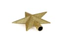 Spetebo Christbaumspitze 19 cm Gold Glitzer Bild 5