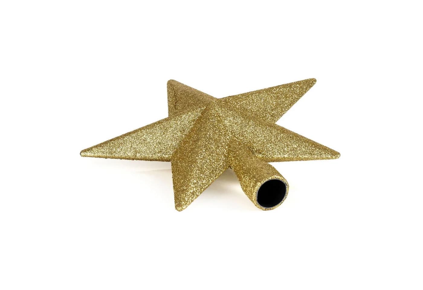 Spetebo Christbaumspitze 19 cm Gold Glitzer - Bild 5